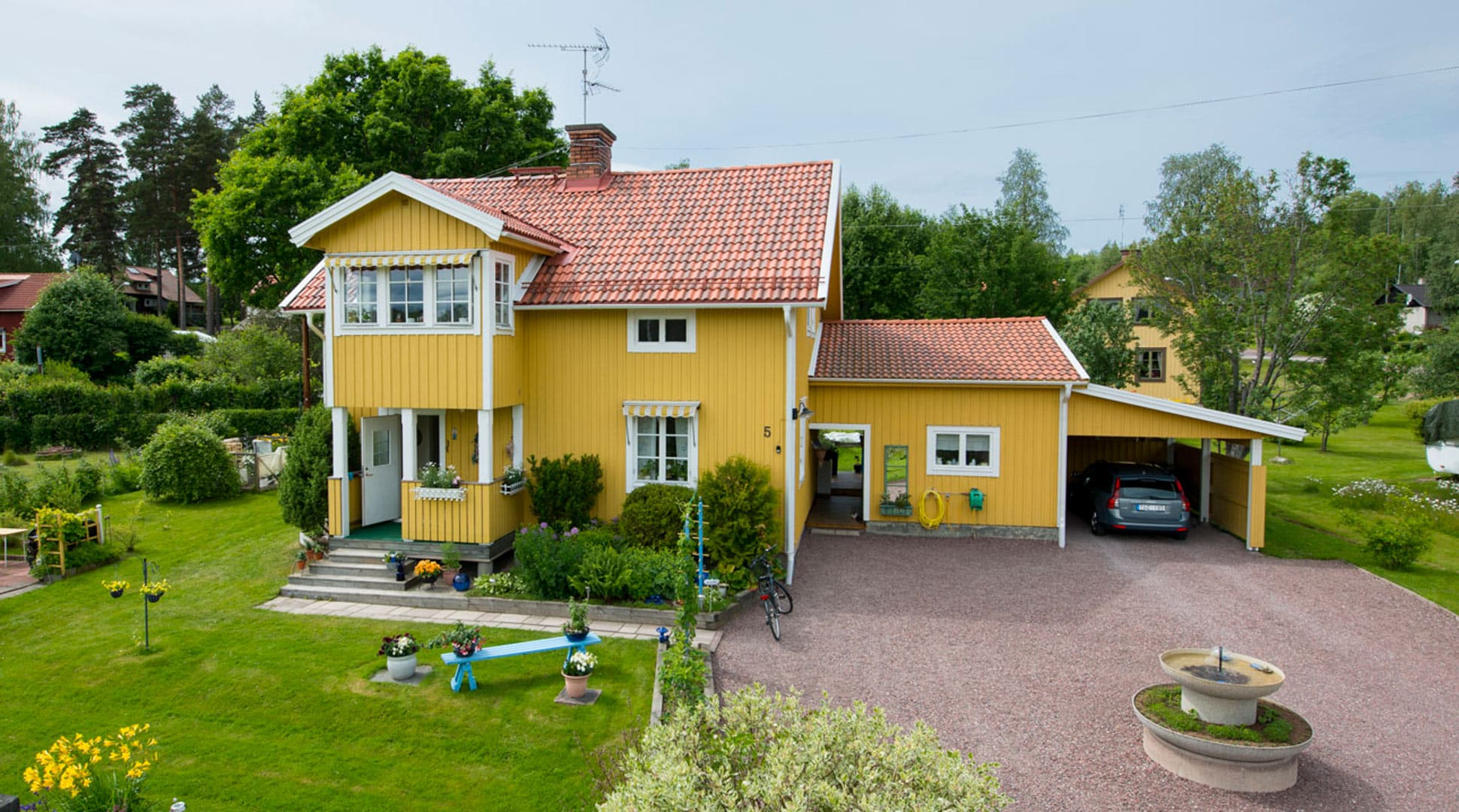 Sidovy på takprojekt i Leksand